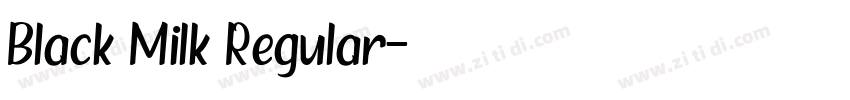 Black Milk Regular字体转换